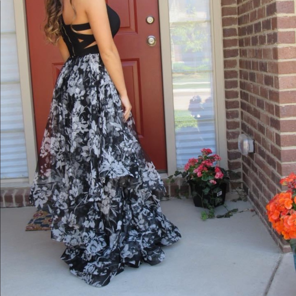 2 piece prom dress